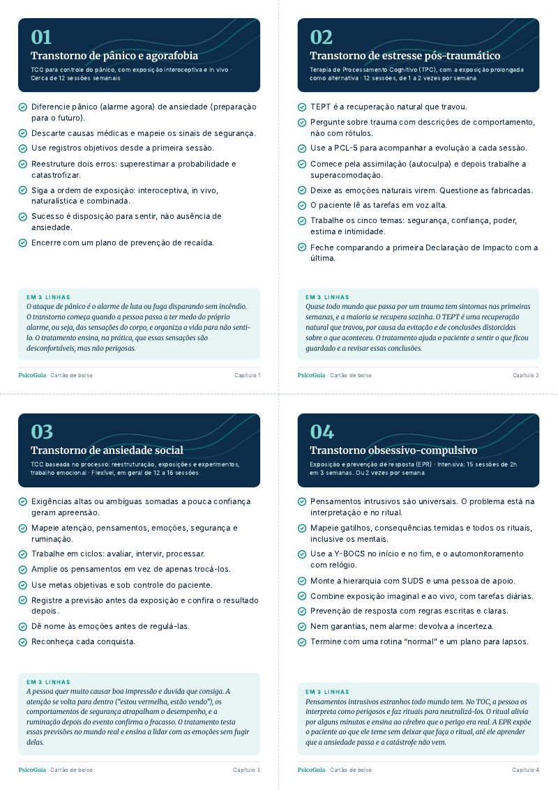 Folha A4 com quatro cartões de bolso